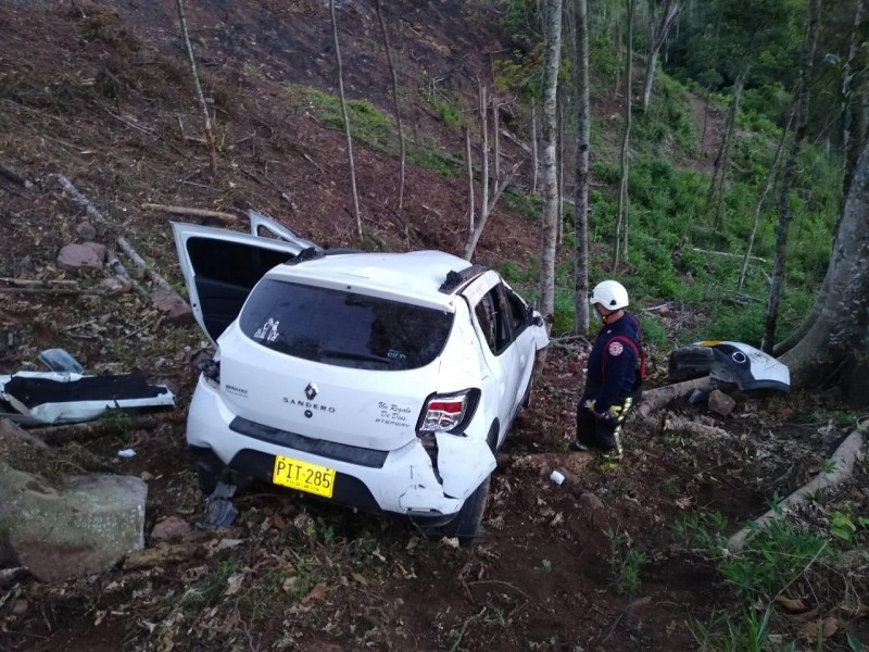 Se volcó en 'El Buey'