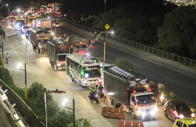 Cierre temporal en la entrada de El Poblado