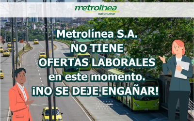 ¡Metrolínea no está cobrando por trabajitos!