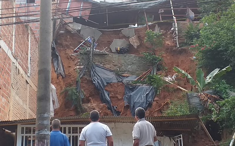 Se desplomó una vivienda en Las Villas