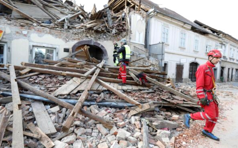 Desastroso terremoto en Croacia