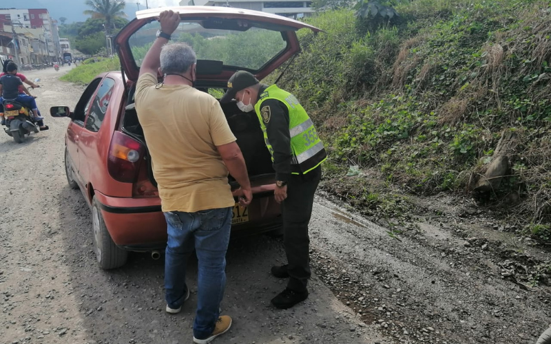 Policía de Santander en controles constantes