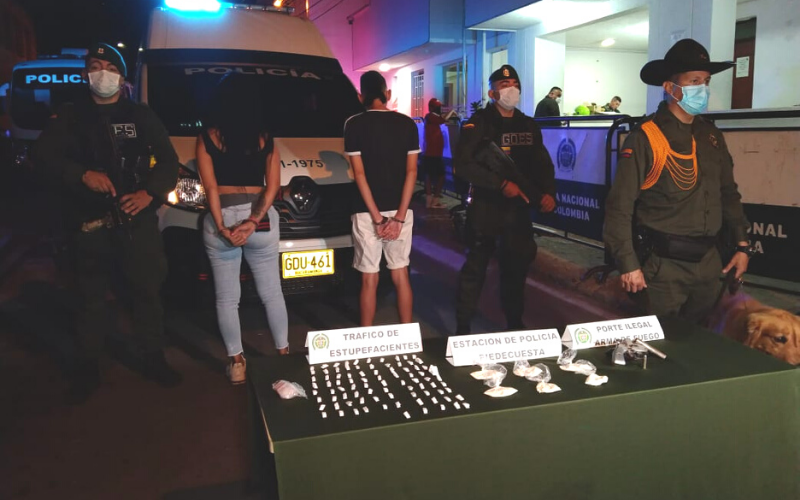 Los encontraron de ‘Feria’ con la droga