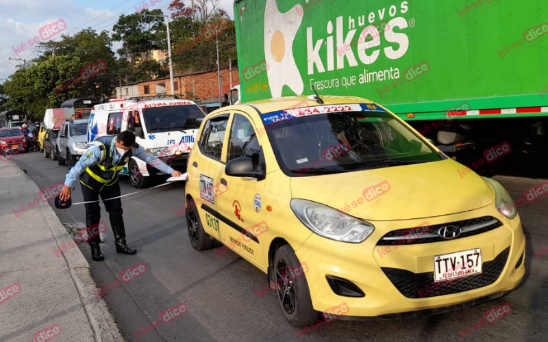 ¡‘Amarillo’ del dolor por un choque!