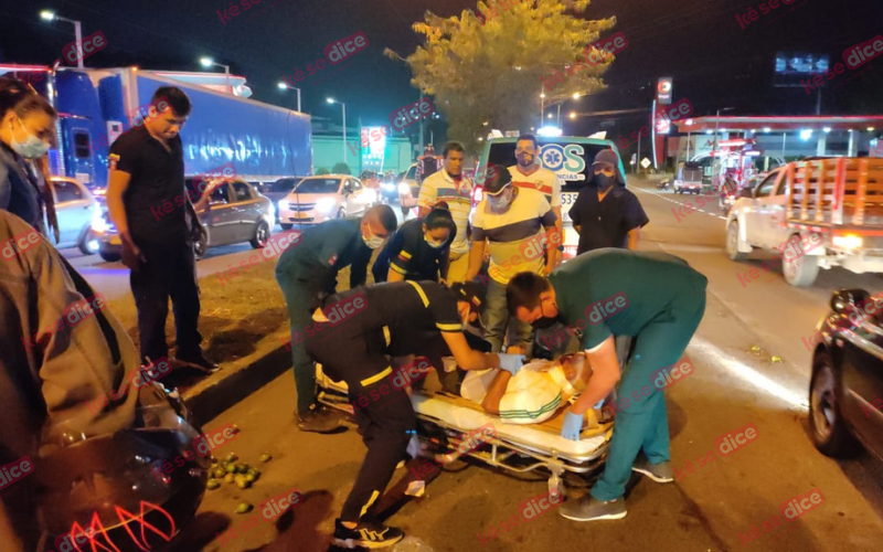 Abuelo atropellado en la autopista Floridablanca - Piedecuesta