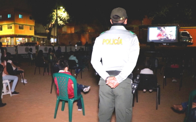 Llegó el ‘Cine al Parque con Bioseguridad’