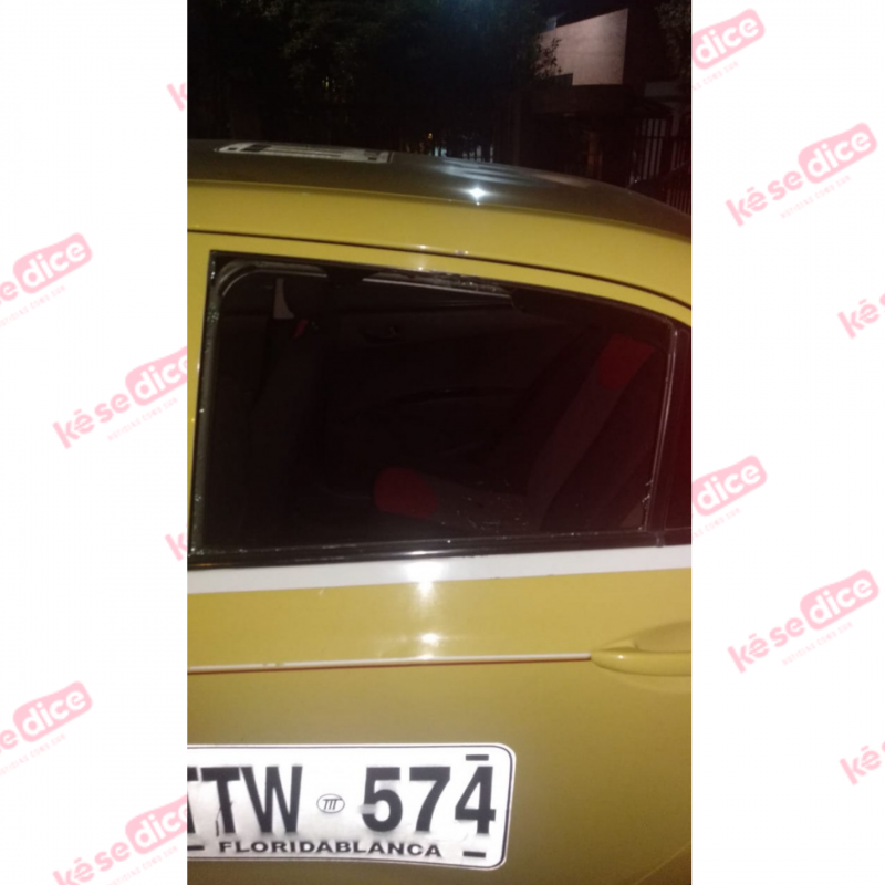 En gavilla atracaron al taxista en la Vía al mar en Bucaramanga