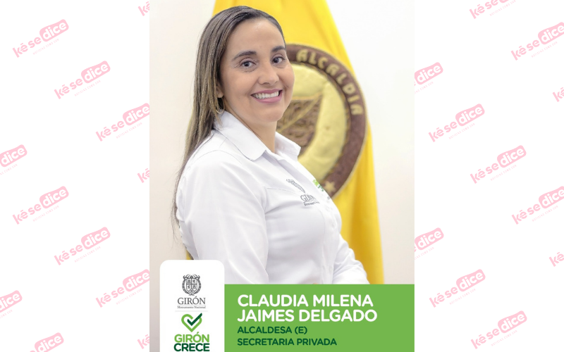 Claudia Jaimes, alcaldesa encargada de Girón