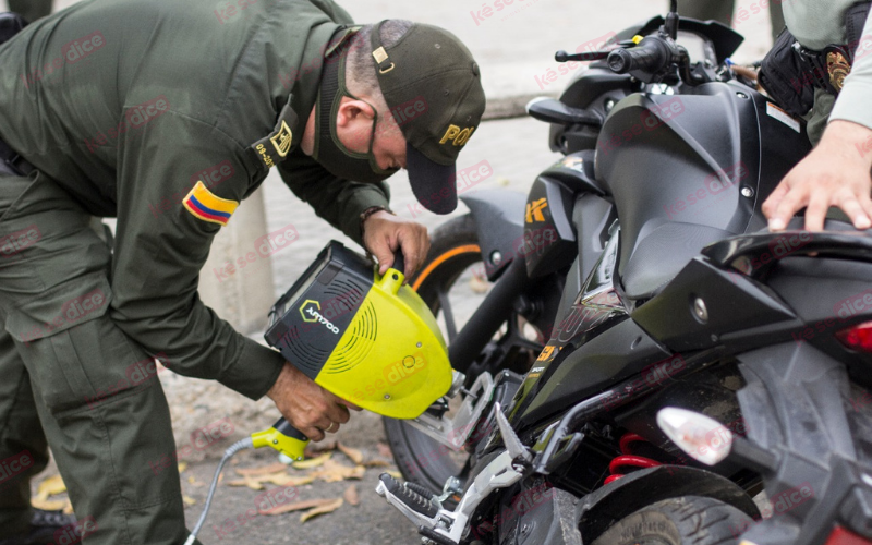 Motos con la ‘marca’ de la seguridad en Girón