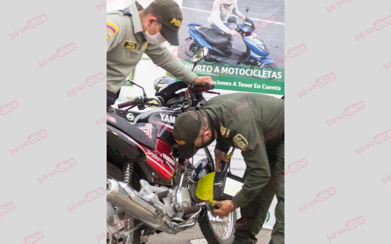 Motos con la ‘marca’ de la seguridad en Girón