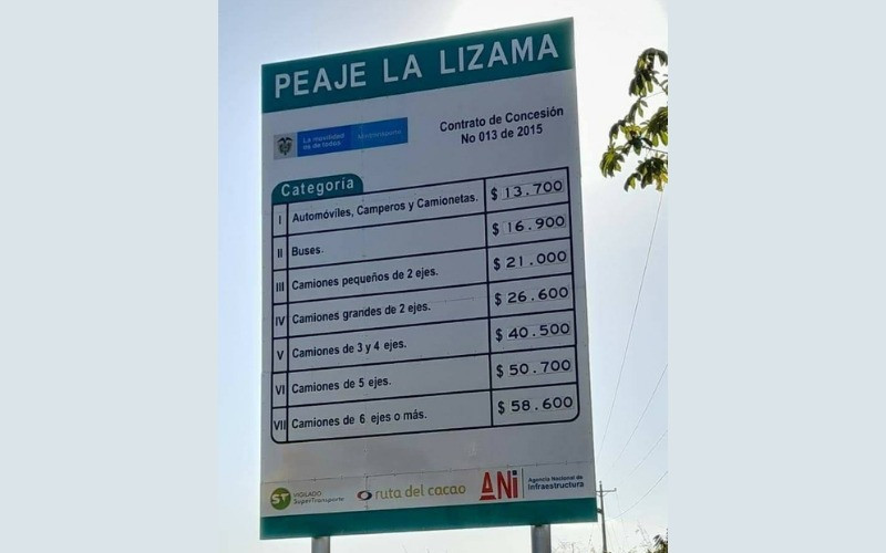 Tarifas diferenciales en el peaje de La Lizama