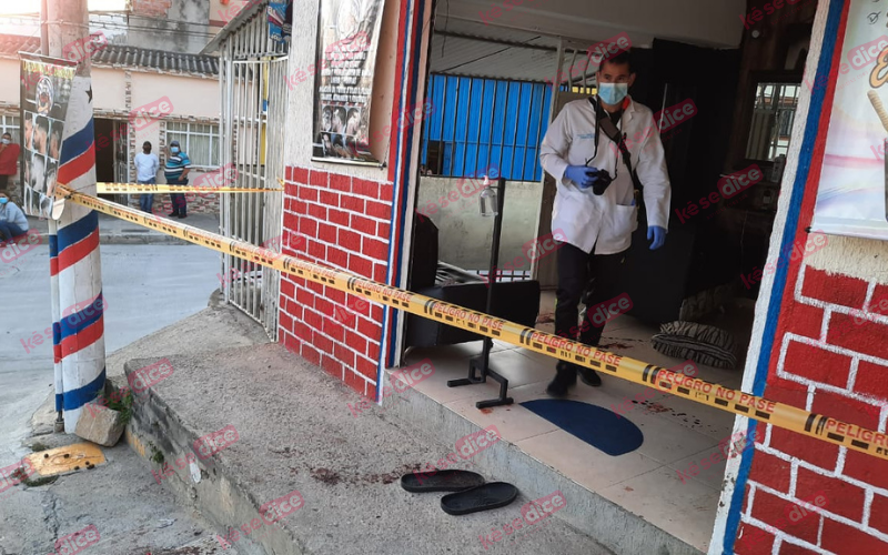 Ataque violento en barbería de Las Villas, Floridablanca