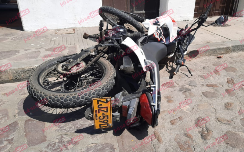 ‘Encontronazo’ de motocicletas en el Casco Antiguo