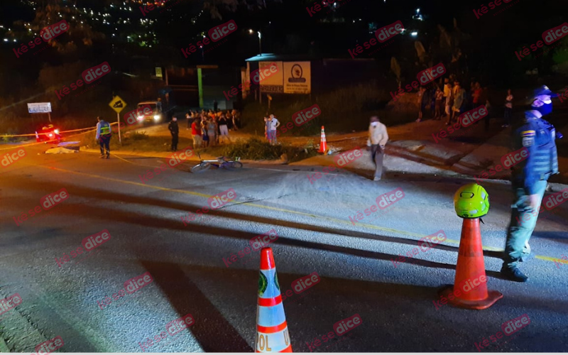 Ciclista fallecido en accidente con moto en el Claveriano