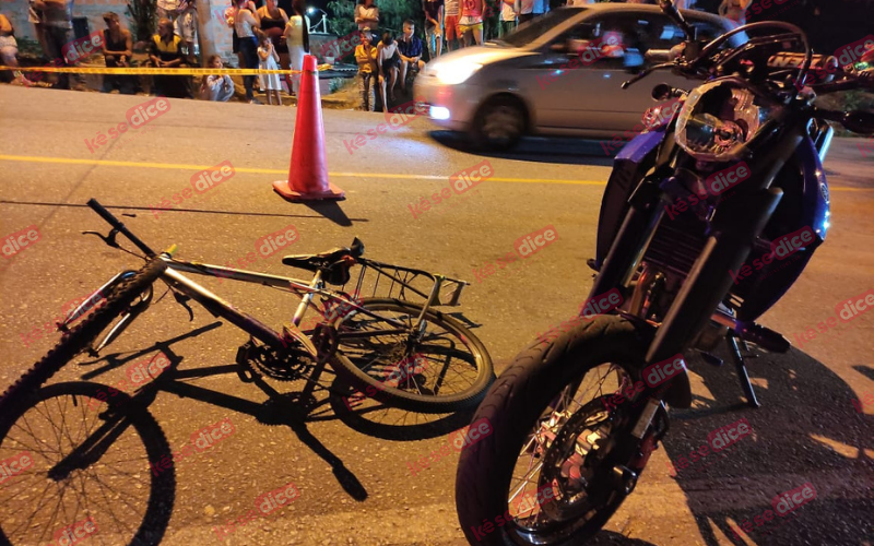 Ciclista fallecido en accidente con moto en el Claveriano