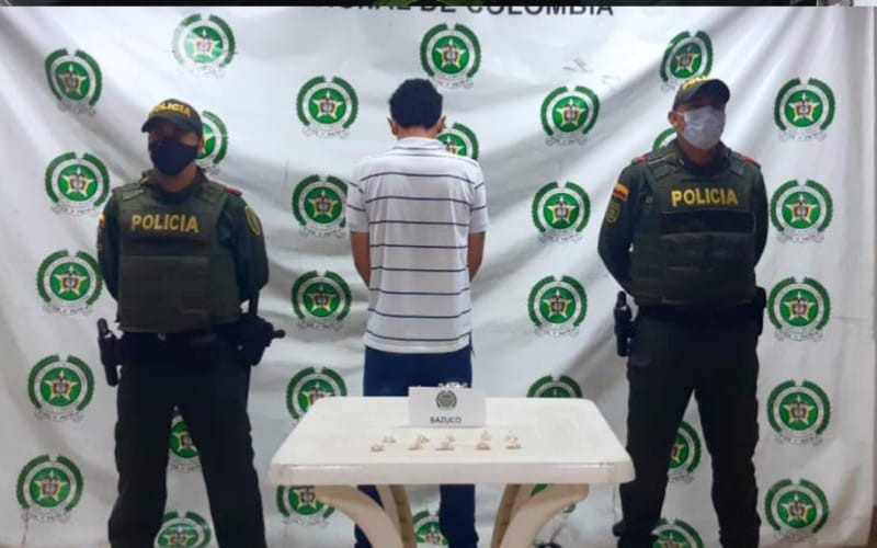 Dos capturados en Barrancabermeja:  un hombre armado y otro expendía droga.