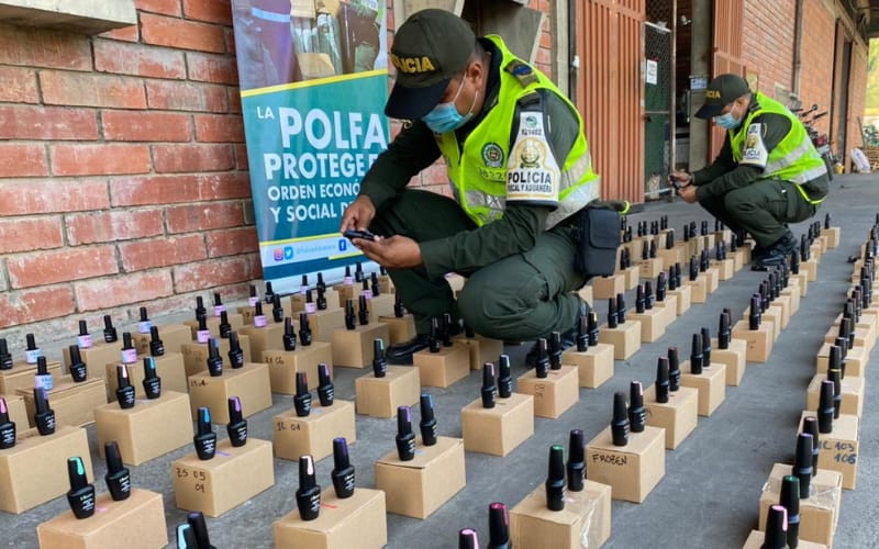 Encontraron esmaltes de contrabando en el Centro