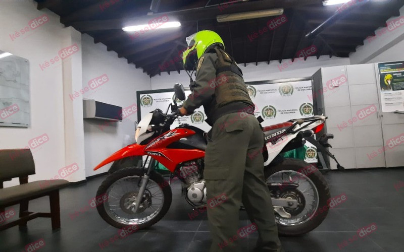 En Girón encontraron una moto robada