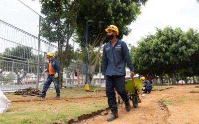 579 metros de transformación en el parque Guacamayo