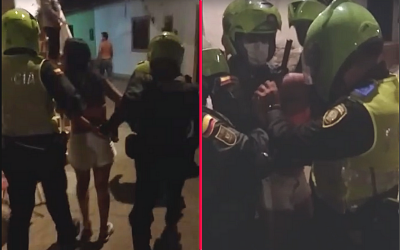 Vídeo: Tensión durante procedimiento policial en Girón