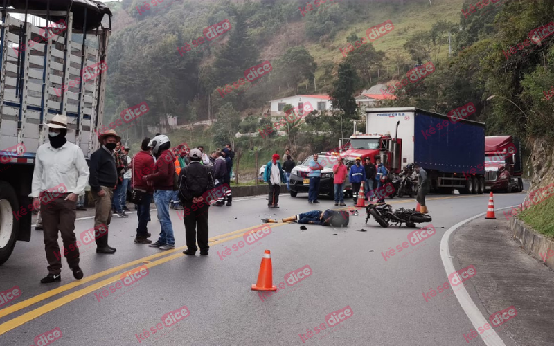 Motociclista fallecido en la vía hacia Pamplona