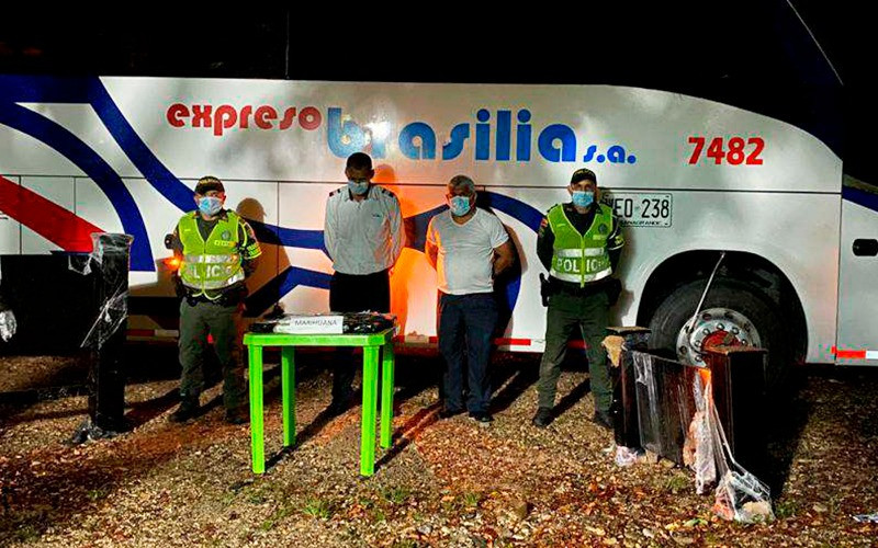 Llevaban droga camuflada en el equipaje