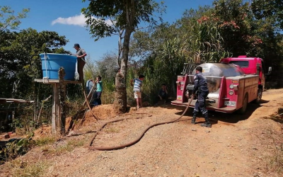 De nuevo el agua de a poquitos en Lebrija