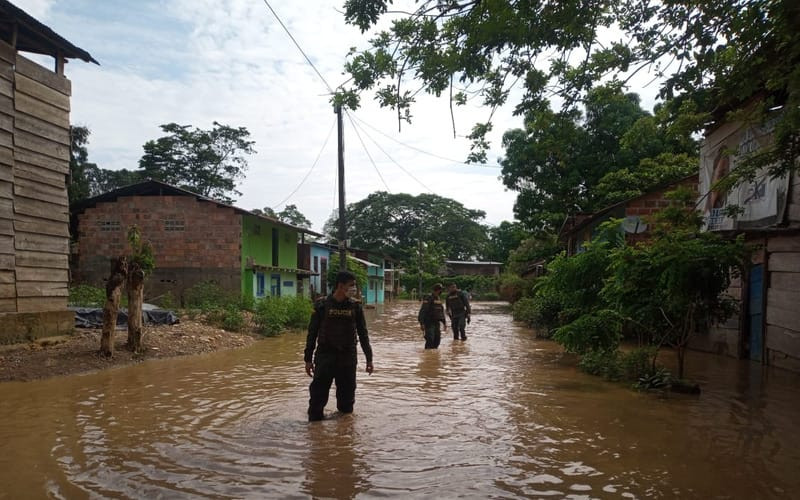 Desbordamiento de río afectó corregimiento en Tibú