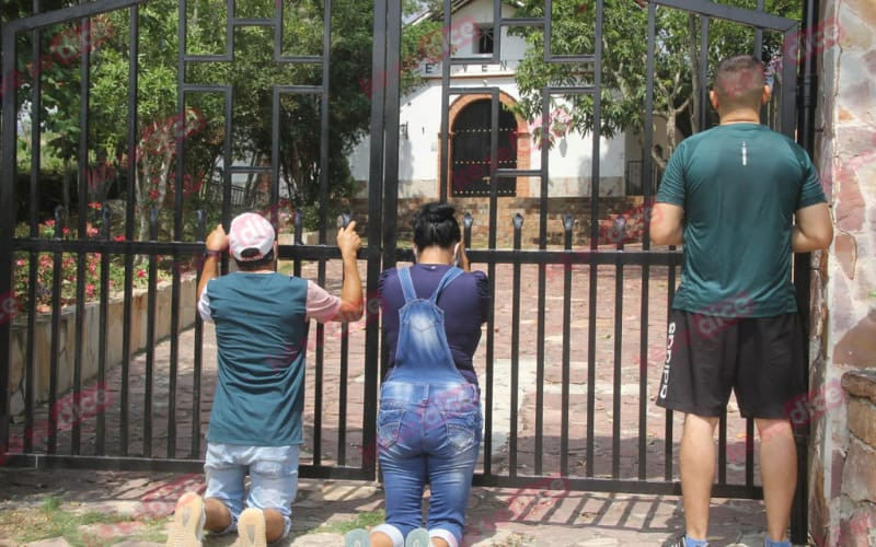 Poca asistencia al Viacrucis del Corregidor en Girón