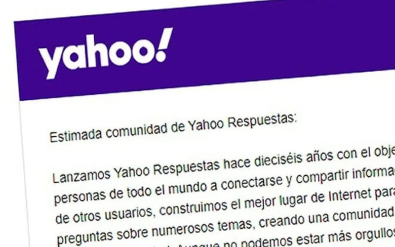 Yahoo ya no le dará respuestas al mundo