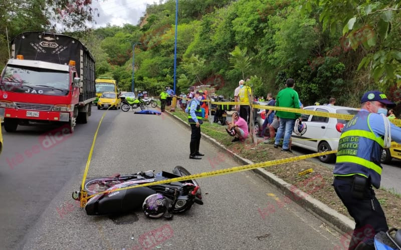 Muere motociclista en la calle 45 de Bucaramanga