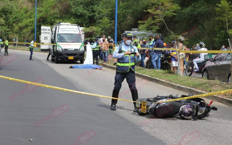 Muere motociclista en la calle 45 de Bucaramanga