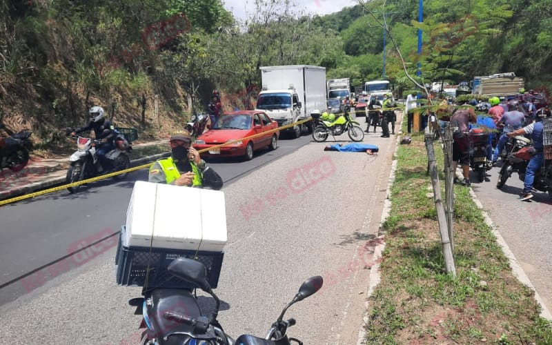 Muere motociclista en la calle 45 de Bucaramanga