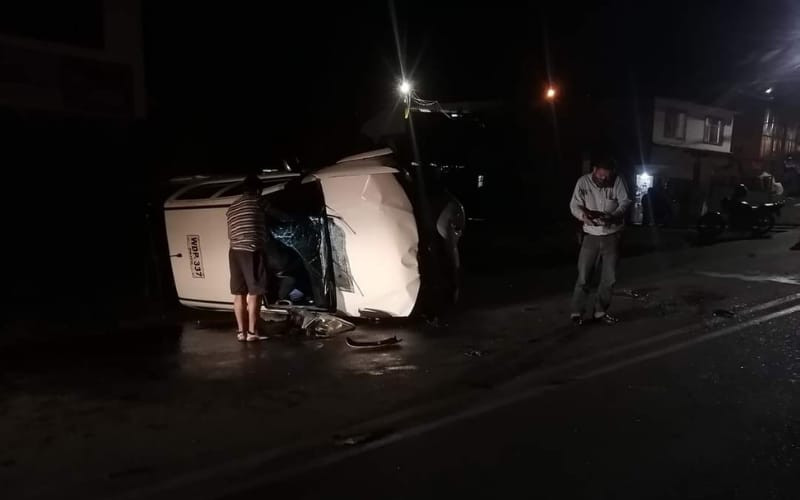 Estrelló un bus en Oiba y se voló