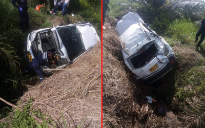 ¡Tremendo accidente al que sobrevivieron!