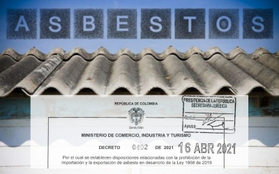 Decreto prohíbe importar y exportar asbesto en el país
