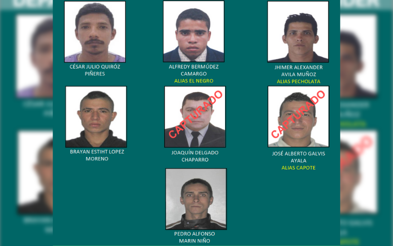 Capturados dos de los más buscados en Santander