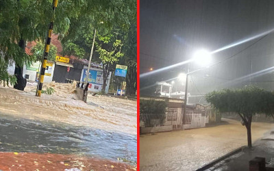 Caos por inundaciones tras intensas lluvias en Cúcuta