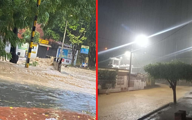 Caos por inundaciones tras intensas lluvias en Cúcuta