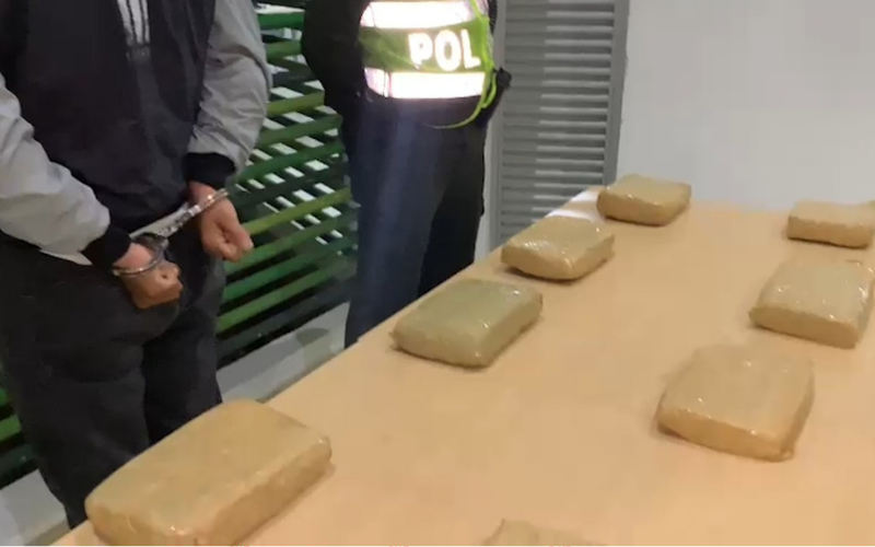 Quería enviar un montón de droga desde Bucaramanga