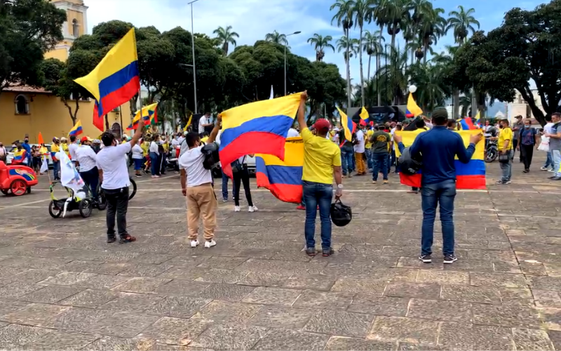 En la Plaza Cívica ‘lavaron’ el dolor de Colombia