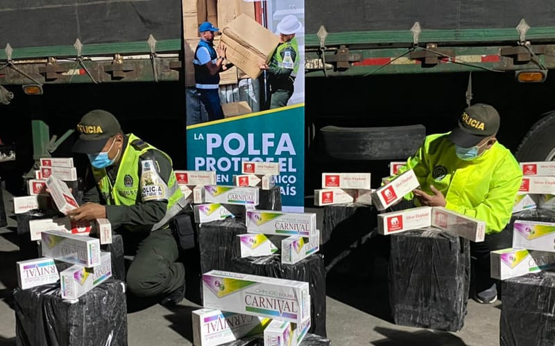 Llevaban 8 mil cajetillas de cigarrillos de contrabando