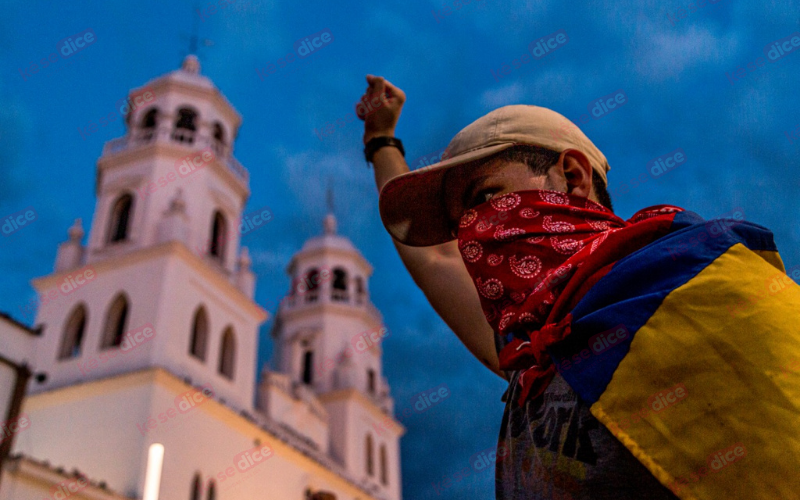 En imágenes: Así transcurrió la manifestación en Floridablanca