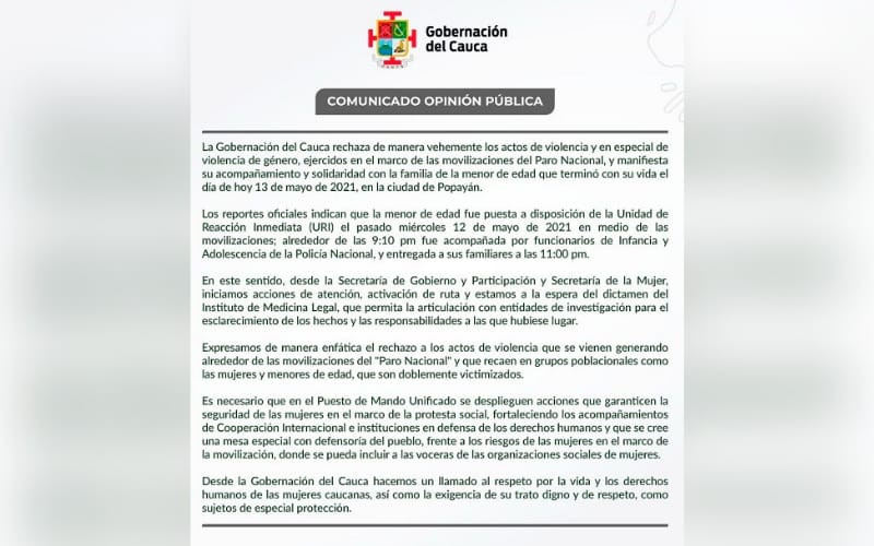 Conmoción por suicidio tras presunto abuso del Esmad