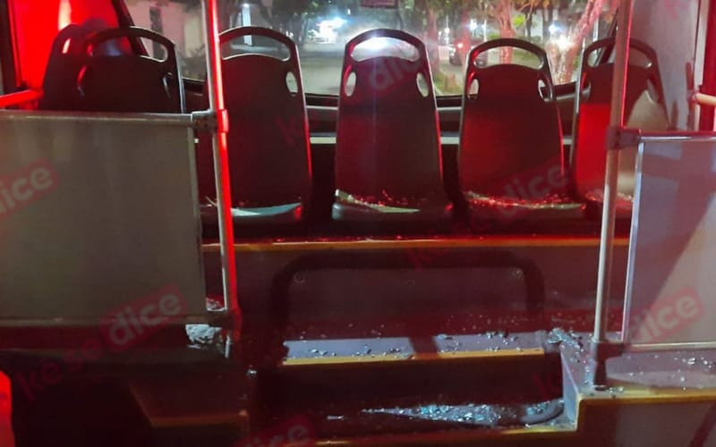 Locura y vandalismo al caer la noche en Bucaramanga