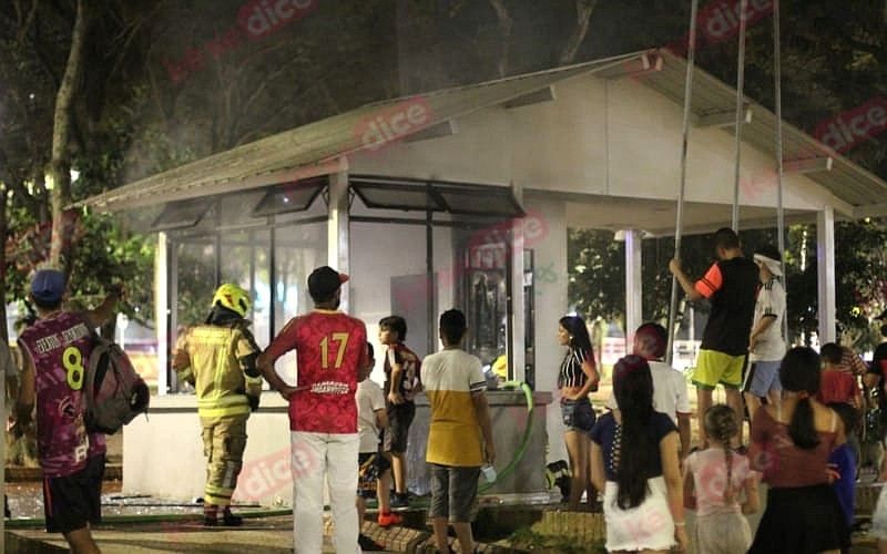 Marcha de las antorchas terminó 'encendida' en Bga.