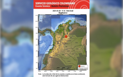 Fuerte sismo en municipio de Los Santos