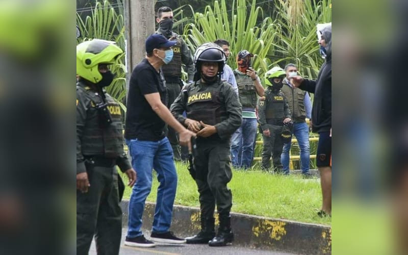 Habló hombre captado disparando junto a la Policía