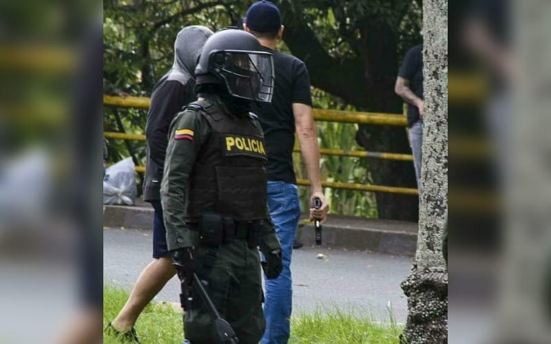 Habló hombre captado disparando junto a la Policía