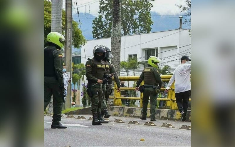 Habló hombre captado disparando junto a la Policía